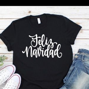 Super cute Feliz Navidad tee